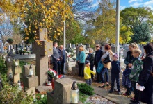 Eger: spotkanie na polskiej kwaterze cmentarza Kissassony